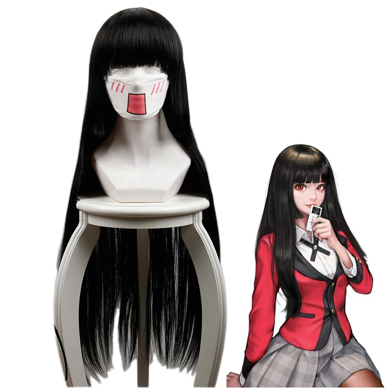 Kakegurui Yumeko Jabami Cosplay Wigs 100cm Anime Black Long Straight Heat Resistant Synthetic Hair Perucas Cosplay Costume Wig
Kakegurui Yumeko Jabami Cosplay Wigs 100cm Anime Black Long Straight Heat Resistant Synthetic Hair Perucas Cosplay Costume Wig