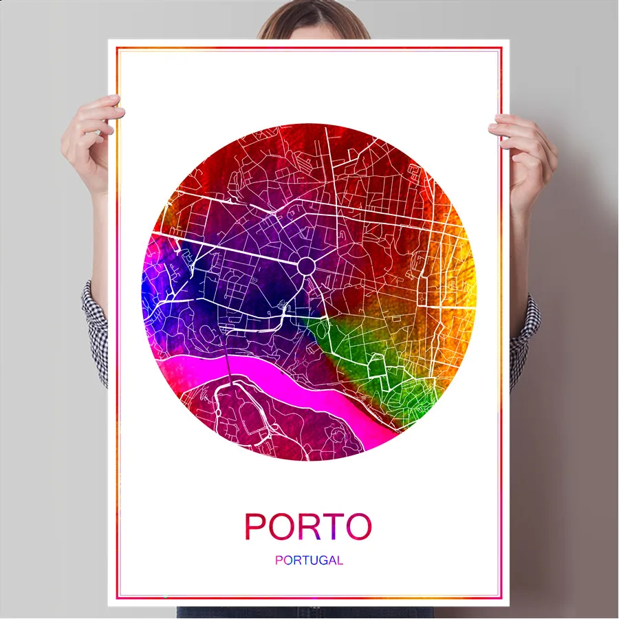 PORTO Portugal World Famous City Map Print Poster Print on Paper or Canvas Wall Sticker Bar Cafe Pub Living Room Home Decoration
PORTO Portugal World Famous City Map Print Poster Print on Paper or Canvas Wall Sticker Bar Cafe Pub Living Room Home Decoration