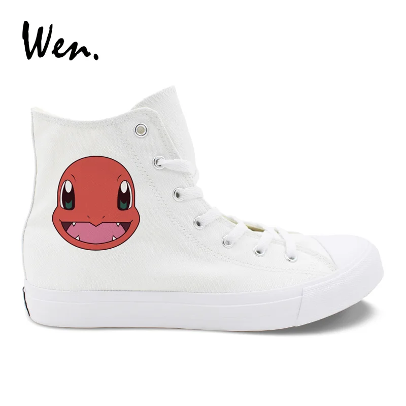Wen Shoes White Canvas High Top Anime Design Pokemon Charmander Cosplay Shoes Boys Girls Sneakers Teens Plimsolls Flat Zapatos
Wen Shoes White Canvas High Top Anime Design Pokemon Charmander Cosplay Shoes Boys Girls Sneakers Teens Plimsolls Flat Zapatos