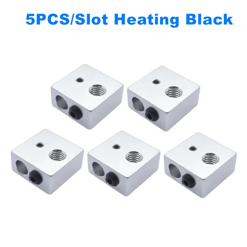 5Pcs/Slot 3D Printer Parts Aluminum Heat Block V6 For J-head Hotend Kossel Heating Block For 3D Prusa i3
5Pcs/Slot 3D Printer Parts Aluminum Heat Block V6 For J-head Hotend Kossel Heating Block For 3D Prusa i3
