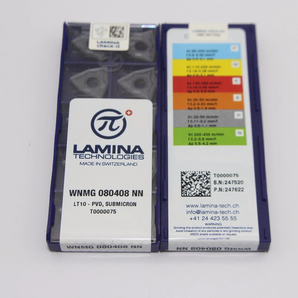 10PCS Original Lamina WNMG 080412 NN LT10 External turning tool Carbide inserts Turning Cutter Lathe Plate WNMG080412 Tool
10PCS Original Lamina WNMG 080412 NN LT10 External turning tool Carbide inserts Turning Cutter Lathe Plate WNMG080412 Tool
