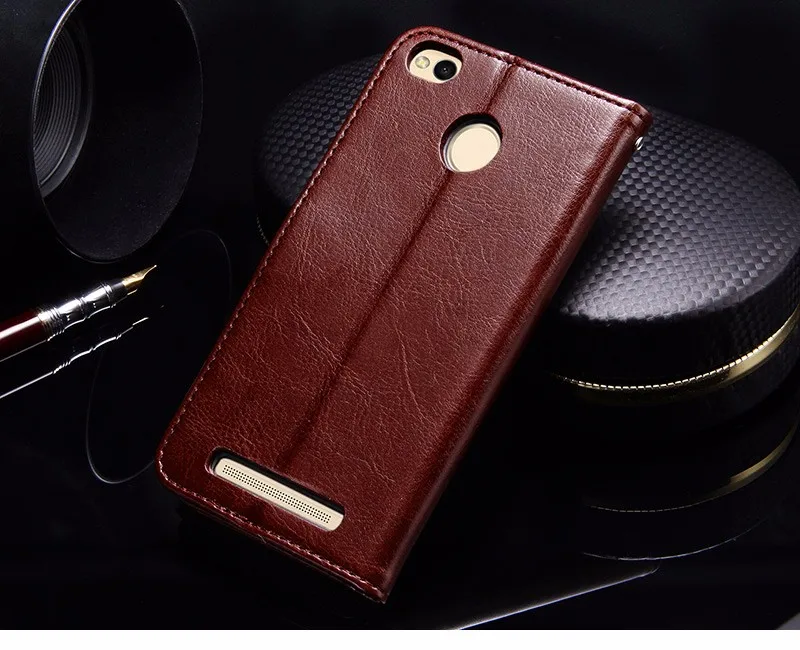 Кожаный Flip Case Для Ксиаоми Редми 3s