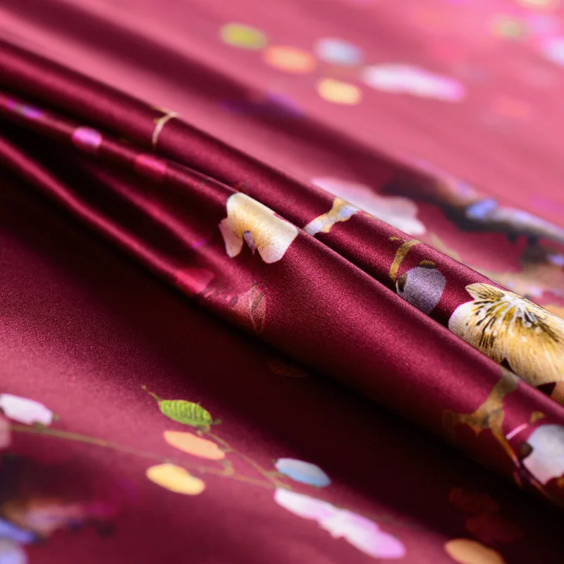 Digital printing silk fabric fashion clothing material stretch satin fabric sewing dress DIY stoffen cloth tissu au metre telas
Digital printing silk fabric fashion clothing material stretch satin fabric sewing dress DIY stoffen cloth tissu au metre telas
