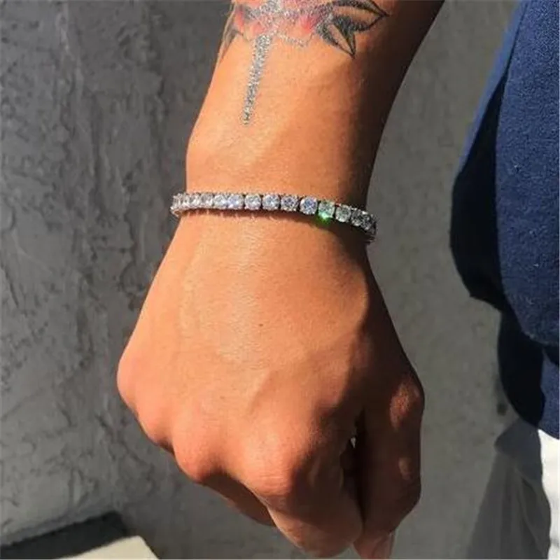 1 Row Tennis Chain Bling Iced Out Mens Zircon Bracelet Women Men CZ Link Chain Hip Hop Jewelry
1 Row Tennis Chain Bling Iced Out Mens Zircon Bracelet Women Men CZ Link Chain Hip Hop Jewelry