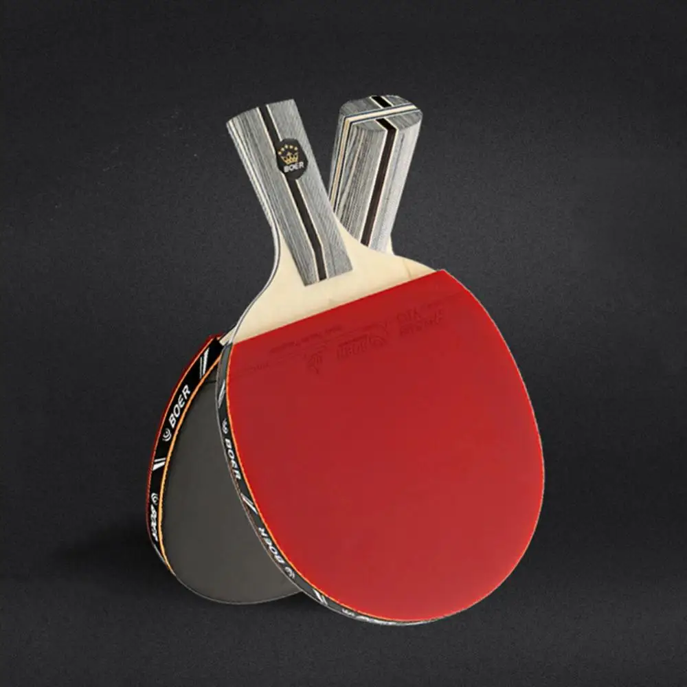 Table Tennis Racket Lightweight Powerful Ping Pong Paddle Bat Long Straight/horizontal Grip Table Tennis Training Accessories
Table Tennis Racket Lightweight Powerful Ping Pong Paddle Bat Long Straight/horizontal Grip Table Tennis Training Accessories
