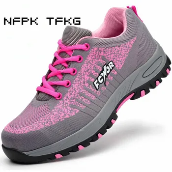 women casual breathable mesh steel toe covers working safety shoes anti-puncture construction site worker tooling security boots
women casual breathable mesh steel toe covers working safety shoes anti-puncture construction site worker tooling security boots