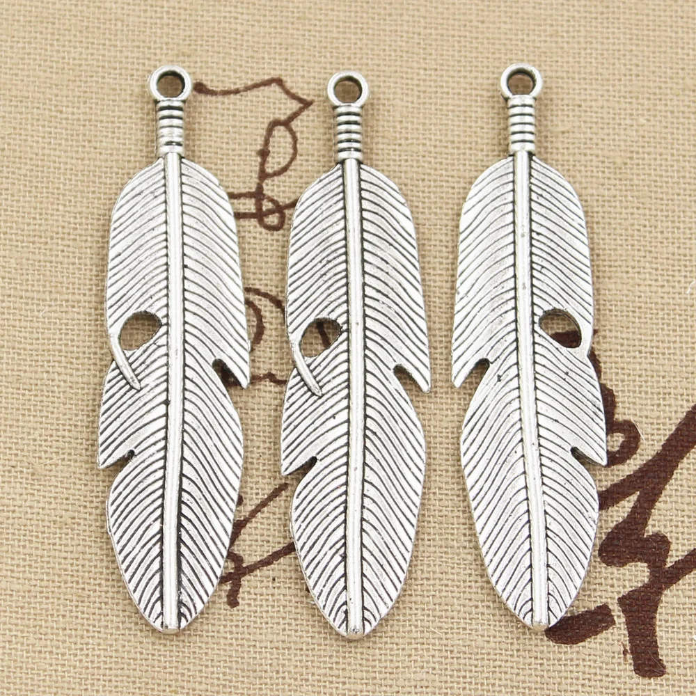 2pcs Charms feather 59x16mm Antique Tibetan Silver Pendant Findings Accessories DIY Vintage Choker Necklace
2pcs Charms feather 59x16mm Antique Tibetan Silver Pendant Findings Accessories DIY Vintage Choker Necklace