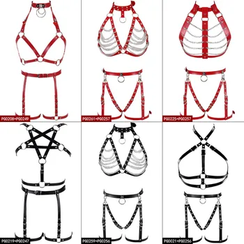 Waist Harness BodyTop Cage Bra Leather Lingerie Women Metal Chain Adjust Plus Size full bondage Garter Belt Set Punk Gothic Rave
Waist Harness BodyTop Cage Bra Leather Lingerie Women Metal Chain Adjust Plus Size full bondage Garter Belt Set Punk Gothic Rave