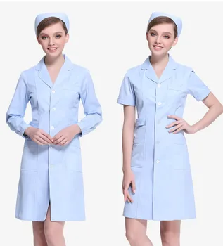 Medical clothing women Medical gown Lab coat White coat Clothes for doctors Summer and Spring
Medical clothing women Medical gown Lab coat White coat Clothes for doctors Summer and Spring