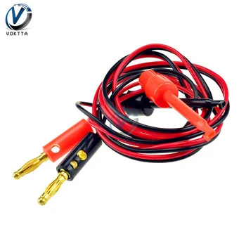 1 Pair 4mm Banana Plug to Test Hook Clip Lead Cable Gold Plated For Multimeter Test Lead Cable Equipment Connector
1 Pair 4mm Banana Plug to Test Hook Clip Lead Cable Gold Plated For Multimeter Test Lead Cable Equipment Connector