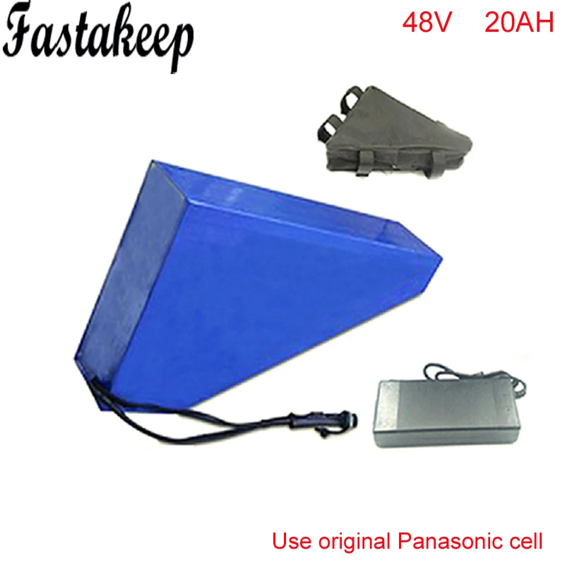 Free customs taxe 48v 1000w triangle e-bike battery 48v 20ah lithium ion battery pack with 30A BMS ,Charger for Panasonic cell
Free customs taxe 48v 1000w triangle e-bike battery 48v 20ah lithium ion battery pack with 30A BMS ,Charger for Panasonic cell