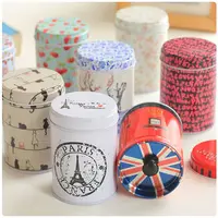 Double Layer Seal Candy Storage Box Tea Caddy Receive Box Tin Box Container Household Storage Bottles Jars image
