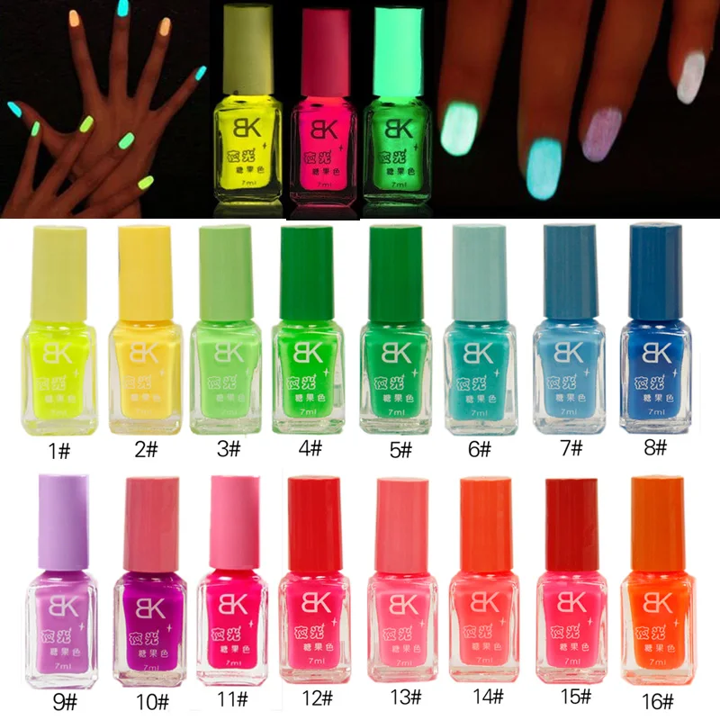 Colorful Candy Fluorescent Colors Nail Polish Light Glow in Dark Party Nail Art Paint Luminous Fast Dry Beauty Girl
Colorful Candy Fluorescent Colors Nail Polish Light Glow in Dark Party Nail Art Paint Luminous Fast Dry Beauty Girl