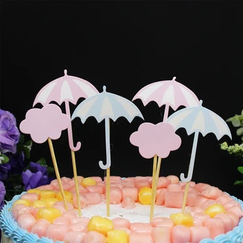 6 pcs/lot cloud umbrella birthday cake topper cupcake decoration baby shower kids birthday party wedding supplies
6 pcs/lot cloud umbrella birthday cake topper cupcake decoration baby shower kids birthday party wedding supplies