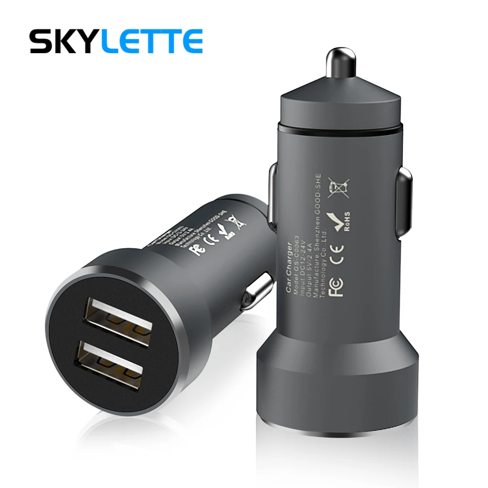 Dual USB Car Charger CE 5V2.4A Truck Charging Adapter 12-24V Input Powerful Fast Charger For Phone Tablet
Dual USB Car Charger CE 5V2.4A Truck Charging Adapter 12-24V Input Powerful Fast Charger For Phone Tablet