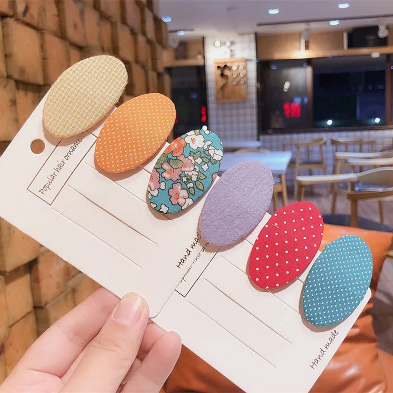 Children's Fashion Beautiful Floral Lattice Dot Oval Small BB Clip for Girl Princess Barrettes Simple Colorful Hair Accessories
Children's Fashion Beautiful Floral Lattice Dot Oval Small BB Clip for Girl Princess Barrettes Simple Colorful Hair Accessories