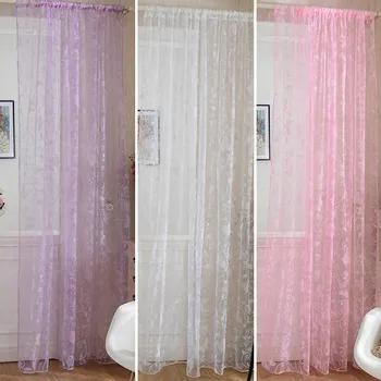 Door Drape Panel Scarf Sheer Voile Butterfly Flocked Yarn Window Curtain Decal Pink Curtain
Door Drape Panel Scarf Sheer Voile Butterfly Flocked Yarn Window Curtain Decal Pink Curtain