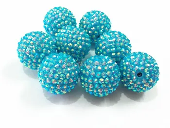 Wholesale Large Size 24mm 80pcs/lot Light Blue AB Resin Rhinestone Beads For Chunky Necklace Making
Wholesale Large Size 24mm 80pcs/lot Light Blue AB Resin Rhinestone Beads For Chunky Necklace Making