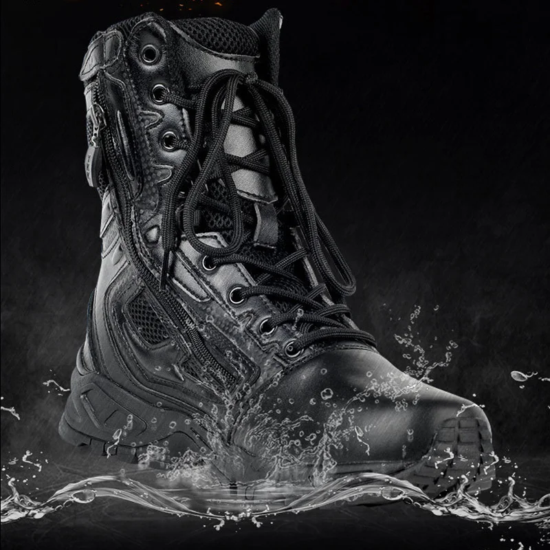 Man Tactical Boots Lightweight Climbing Tactical Military Male Boots Outdoor Sports Camping Hiking Shoes Wear-Resistant Big Size
Man Tactical Boots Lightweight Climbing Tactical Military Male Boots Outdoor Sports Camping Hiking Shoes Wear-Resistant Big Size