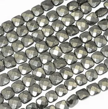 8MM Iron Pyrite Gemstone, Faceted Square Loose Beads 7.5 inch Half Strand (90189080-353)
8MM Iron Pyrite Gemstone, Faceted Square Loose Beads 7.5 inch Half Strand (90189080-353)