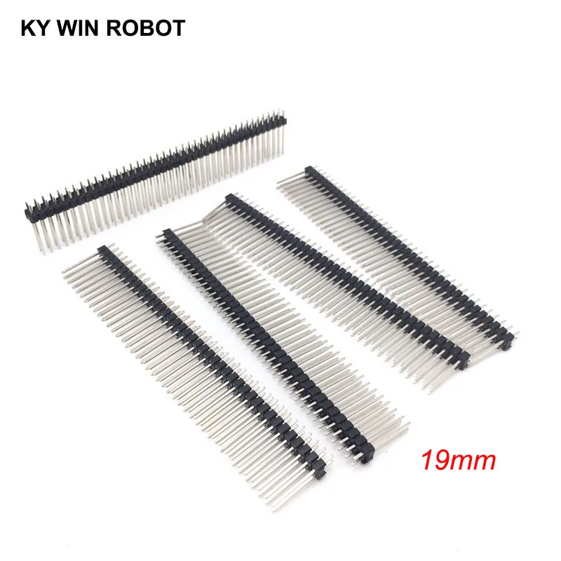 10PCS Single Row Male 2*40 40Pin 2.54mm 2X40 19mm Height Long Breakable Pin Header
10PCS Single Row Male 2*40 40Pin 2.54mm 2X40 19mm Height Long Breakable Pin Header