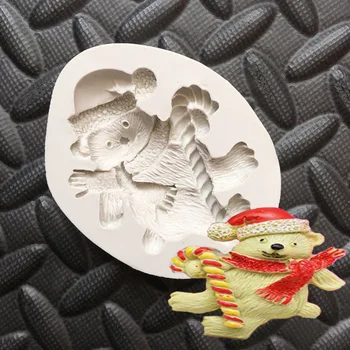 New Cute Christmas bear silicone mold cake decoration fondant cake DIY 3D mold food grade silicone mold Christmas series
New Cute Christmas bear silicone mold cake decoration fondant cake DIY 3D mold food grade silicone mold Christmas series