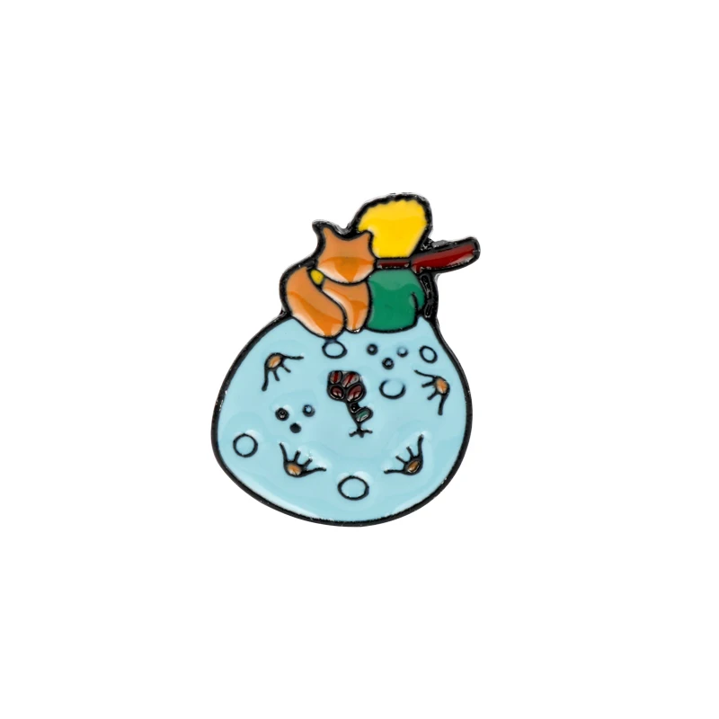 Creative Litter Princes With Fox Stand On The Earth Brooch Enamel Metal Pins Brooches
Creative Litter Princes With Fox Stand On The Earth Brooch Enamel Metal Pins Brooches