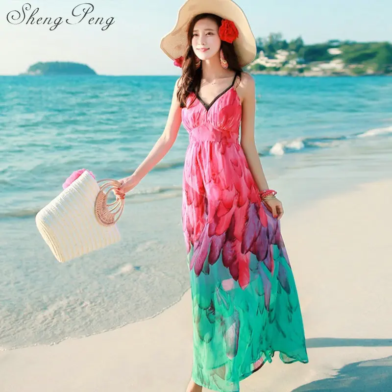 Summer female sexy beach Mexican long dress deep v-neck boho Mexica out printed loose bohemian dress CC490
Summer female sexy beach Mexican long dress deep v-neck boho Mexica out printed loose bohemian dress CC490