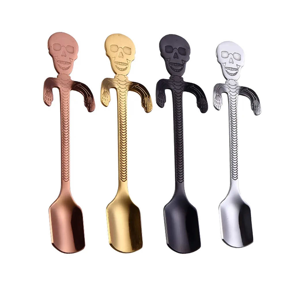 NEW Coffee Spoon Stainless Steel Tea Hanging cups Supplies Tableware Kitchen Skull Cuchara De Acero Inoxidable
NEW Coffee Spoon Stainless Steel Tea Hanging cups Supplies Tableware Kitchen Skull Cuchara De Acero Inoxidable