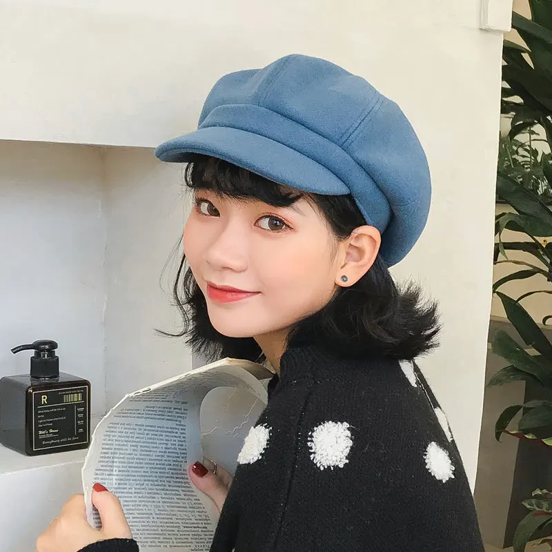 Women Hat Beret Wool Octagonal Cap Painter Hat Men Newsboy Cap Beret Hats Female Vintage Winter Hats For Women Flat Cap
Women Hat Beret Wool Octagonal Cap Painter Hat Men Newsboy Cap Beret Hats Female Vintage Winter Hats For Women Flat Cap
