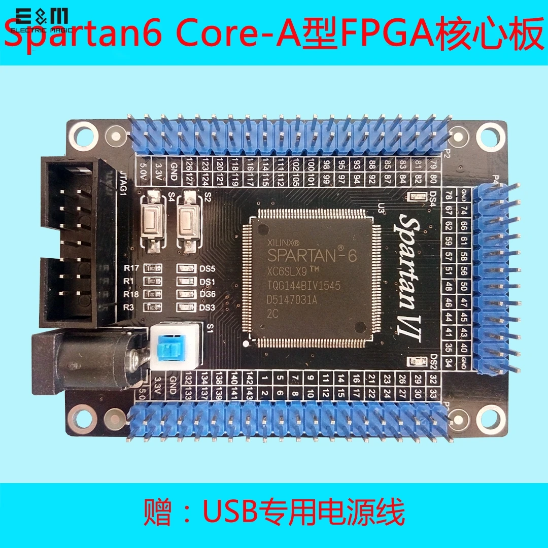 XILINX Spartan 6 Core A FPGA Development Starter Board XC6SLX9 2TQG144C Programmable Logic IC DIY Kit Tool Chip computer
XILINX Spartan 6 Core A FPGA Development Starter Board XC6SLX9 2TQG144C Programmable Logic IC DIY Kit Tool Chip computer