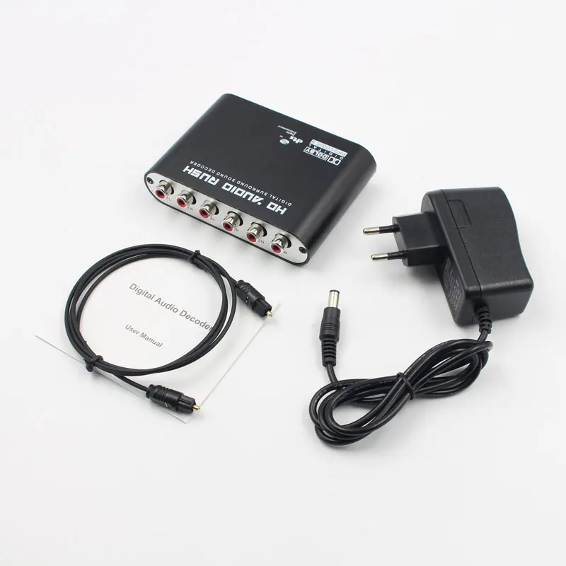 DTS AC3 5.1 CH SPDIF Coaxial Digital Audio DTS/AC-3 to 5.1 Analog Decoder Converter RCA Output Adapter Stereo Audio Decorder
DTS AC3 5.1 CH SPDIF Coaxial Digital Audio DTS/AC-3 to 5.1 Analog Decoder Converter RCA Output Adapter Stereo Audio Decorder