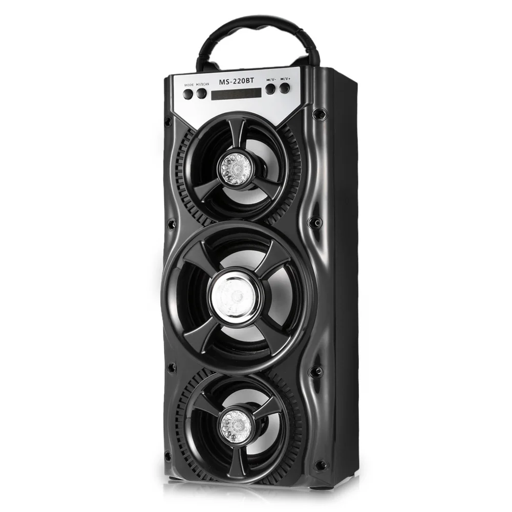 Accewit MS-220BT Speaker Portable Bluetooth FM Radio Sleek Loud USB TF Card Slot Powerful Performance Colorful Backlight
Accewit MS-220BT Speaker Portable Bluetooth FM Radio Sleek Loud USB TF Card Slot Powerful Performance Colorful Backlight