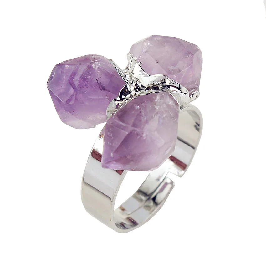 100-Unique 1 Pcs Silver Plated Resizable Irregular Shape Natural Purple Amethysts Ring For Anniversary Jewelry
100-Unique 1 Pcs Silver Plated Resizable Irregular Shape Natural Purple Amethysts Ring For Anniversary Jewelry