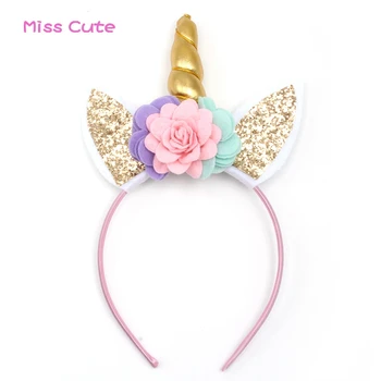 10 PCS Glitter Cat Ears Gold Unicorn Horn Kids Party Unicorn Headband With Non-Woven Flower Birthday Party Decorations Hairband
10 PCS Glitter Cat Ears Gold Unicorn Horn Kids Party Unicorn Headband With Non-Woven Flower Birthday Party Decorations Hairband