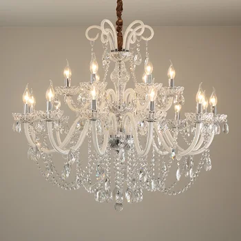 White Crystal Candle Chandelier Living Room Crystal Chandelier Lighting Restaurant Hanging Light Clothing Store Decoration Lamps
White Crystal Candle Chandelier Living Room Crystal Chandelier Lighting Restaurant Hanging Light Clothing Store Decoration Lamps