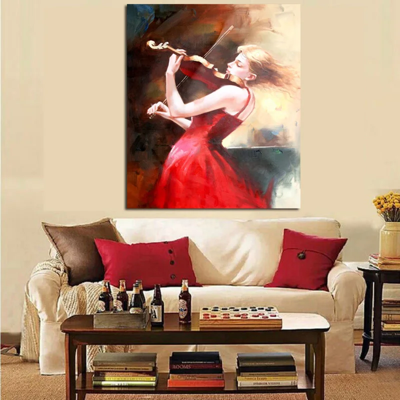 Large Size Sexy Beauty Play the Violin Canvas Art Print Painting Poster Wall Picture for Girl's Room Sofa Cuadros Decoration
Large Size Sexy Beauty Play the Violin Canvas Art Print Painting Poster Wall Picture for Girl's Room Sofa Cuadros Decoration