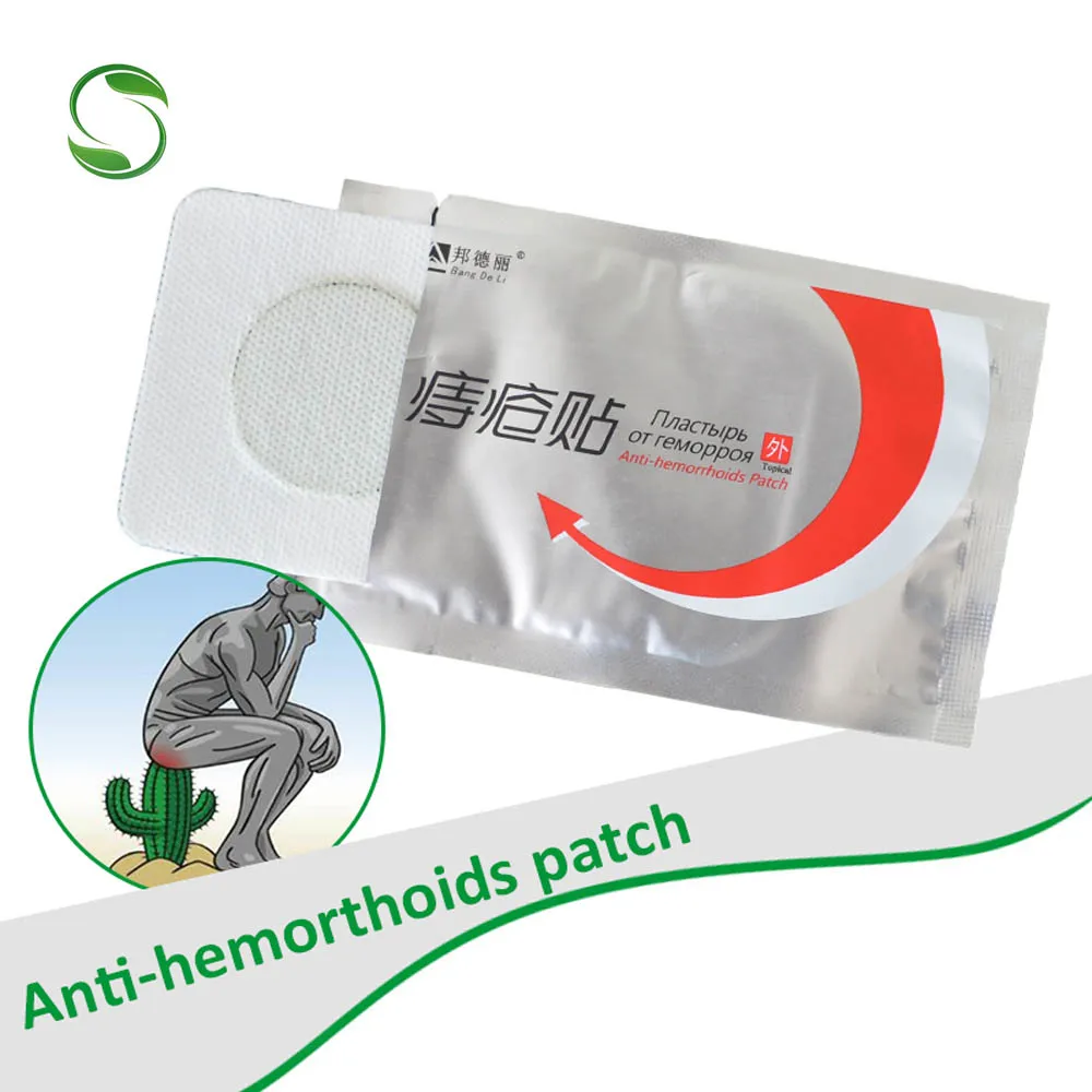 

10pcs Anti Hemorrhoids Plaster Chinese Original Painkiller Pad External Anal Fissure pyogenic bacteria Medical Pain Relief Patch