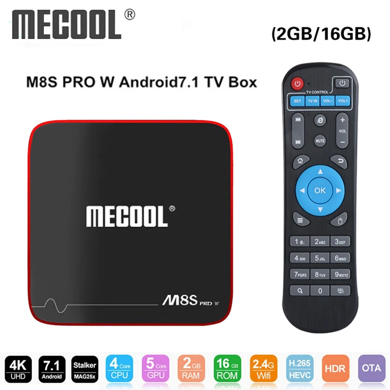 Mecool M8S PRO W Smart TV Box Android 7.1 Amlogic S905W 1GB 8GB 2GB 16G Support MAG 250 Stalker IP TV Box 2.4G WiFi PK x96 mini
Mecool M8S PRO W Smart TV Box Android 7.1 Amlogic S905W 1GB 8GB 2GB 16G Support MAG 250 Stalker IP TV Box 2.4G WiFi PK x96 mini
