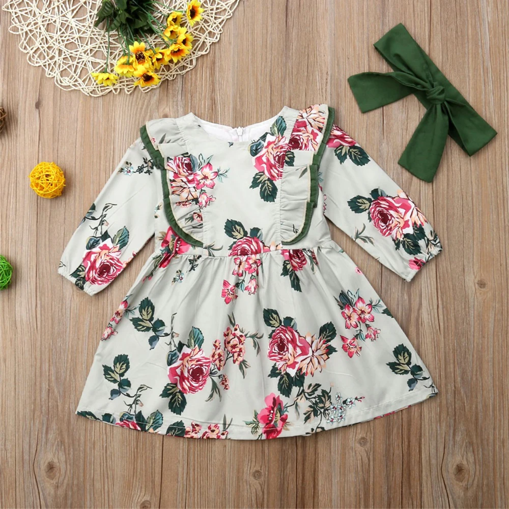 2019 Summer Newborn Infant Baby Girl Floral Long Sleeve Party Dress Pageant Prom Tutu Dress Cute Princess Girl Clothes 12M-5T
2019 Summer Newborn Infant Baby Girl Floral Long Sleeve Party Dress Pageant Prom Tutu Dress Cute Princess Girl Clothes 12M-5T