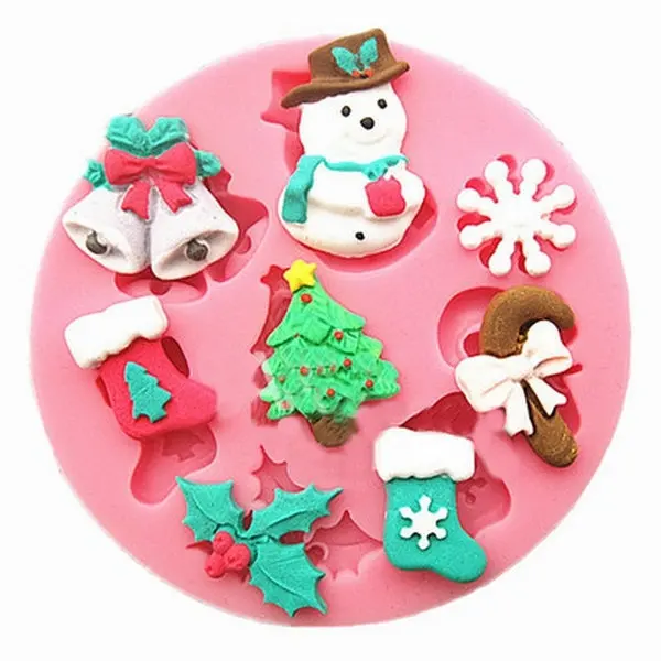 3D silicone mold Snowman Christmas Tree cooking tools christmas wedding decoration molds candy Sugar Craft Soap Cake Decorating
3D silicone mold Snowman Christmas Tree cooking tools christmas wedding decoration molds candy Sugar Craft Soap Cake Decorating