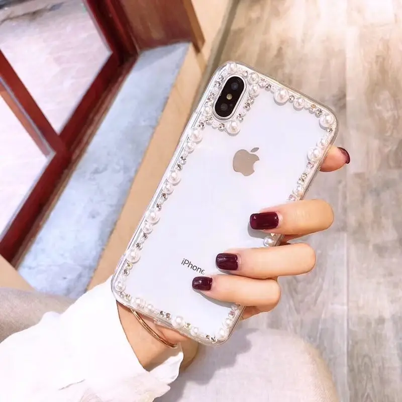 Simple Cute Fancy pearl diamond soft TPU phone case cover shell For Huawei P10 P20 Lite Plus 2017 Mate 9 10 20 lite Pro
Simple Cute Fancy pearl diamond soft TPU phone case cover shell For Huawei P10 P20 Lite Plus 2017 Mate 9 10 20 lite Pro