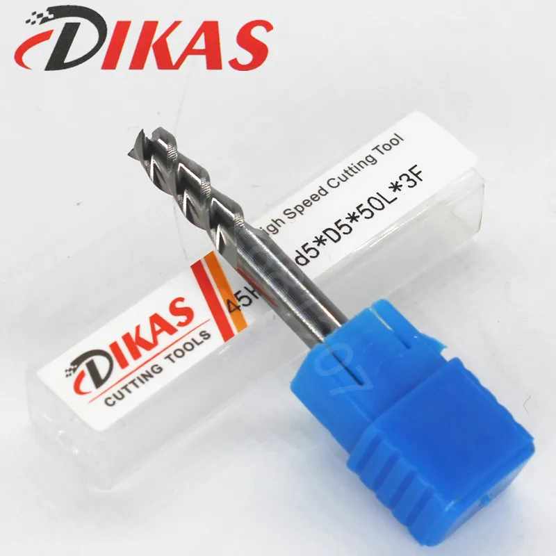 Dikas 45HRC d5*D5*50L*3F material Carbide Square Flatted End Mill 3 flute 5mm coating nano use for High-speed milling machine
Dikas 45HRC d5*D5*50L*3F material Carbide Square Flatted End Mill 3 flute 5mm coating nano use for High-speed milling machine