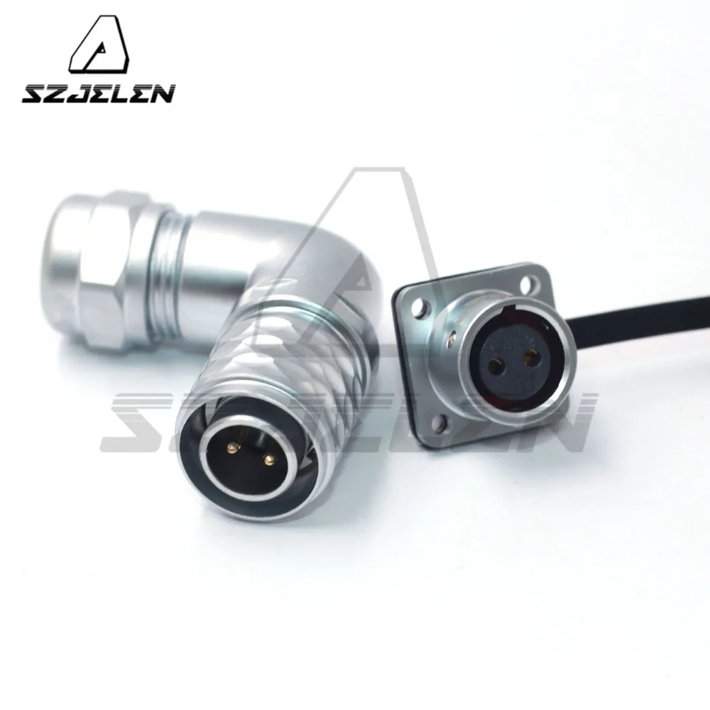 

WEIPU SF12 series 2pin Flange Elbow Waterproof Connector plug socket, IP67, Aviation Cable Connectors 2pin Male Female