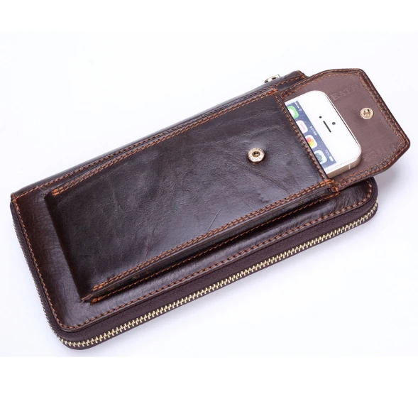 Men's long wallet wallet head leather wallet business phone bag Japanese and Korean version of the hand bag
Men's long wallet wallet head leather wallet business phone bag Japanese and Korean version of the hand bag