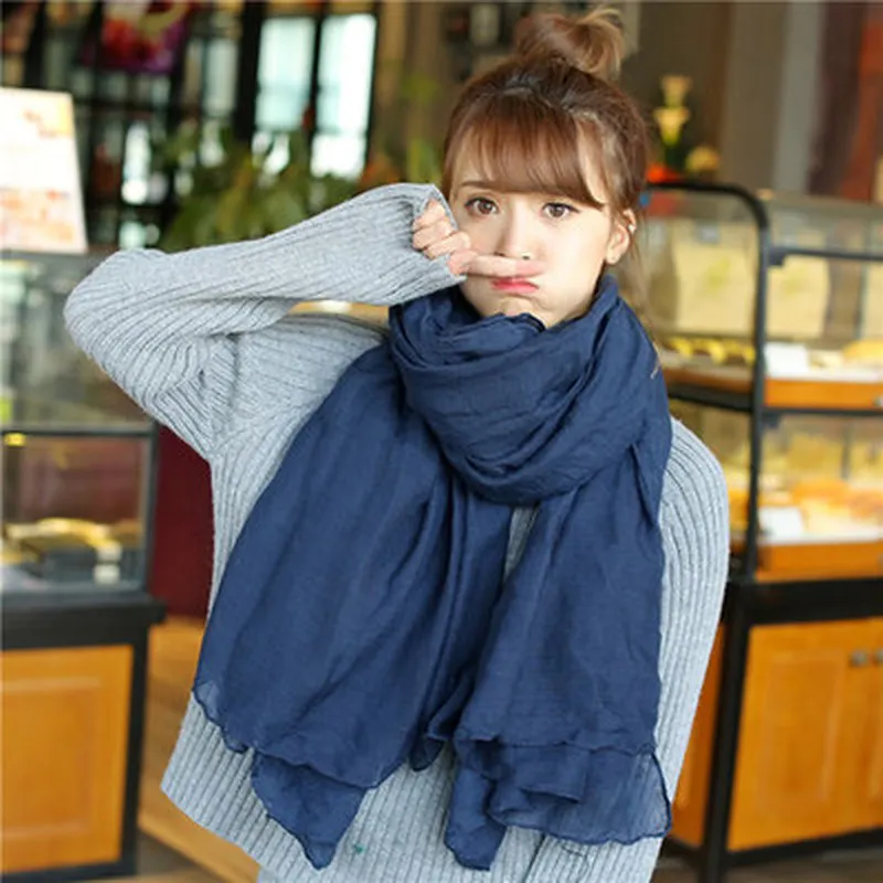 2019 Women Autumn Winter Scarf Luxury Warm Solid Linen And Cotton Fashion Female Multi-purpose Autumn Winter Shawl
2019 Women Autumn Winter Scarf Luxury Warm Solid Linen And Cotton Fashion Female Multi-purpose Autumn Winter Shawl