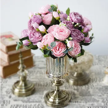 1 Bunch Artificial Silk Rose Peony Flowers Wedding Decoration Fall Flores 5 Heads Bouquet DIY Home Fake Flower Wreath A49A29
1 Bunch Artificial Silk Rose Peony Flowers Wedding Decoration Fall Flores 5 Heads Bouquet DIY Home Fake Flower Wreath A49A29