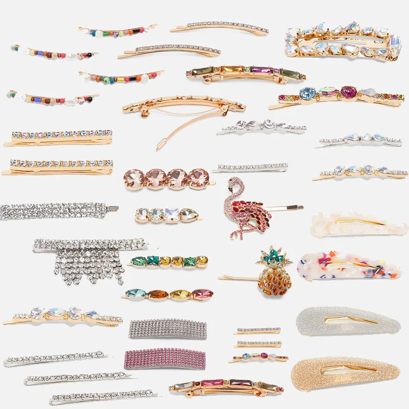 JURAN Women Rhinestone Shining Hair Clip ZA Hairpin Headwear for Women Slide Grips Barrette hair pin Hair Accessories for girls
JURAN Women Rhinestone Shining Hair Clip ZA Hairpin Headwear for Women Slide Grips Barrette hair pin Hair Accessories for girls