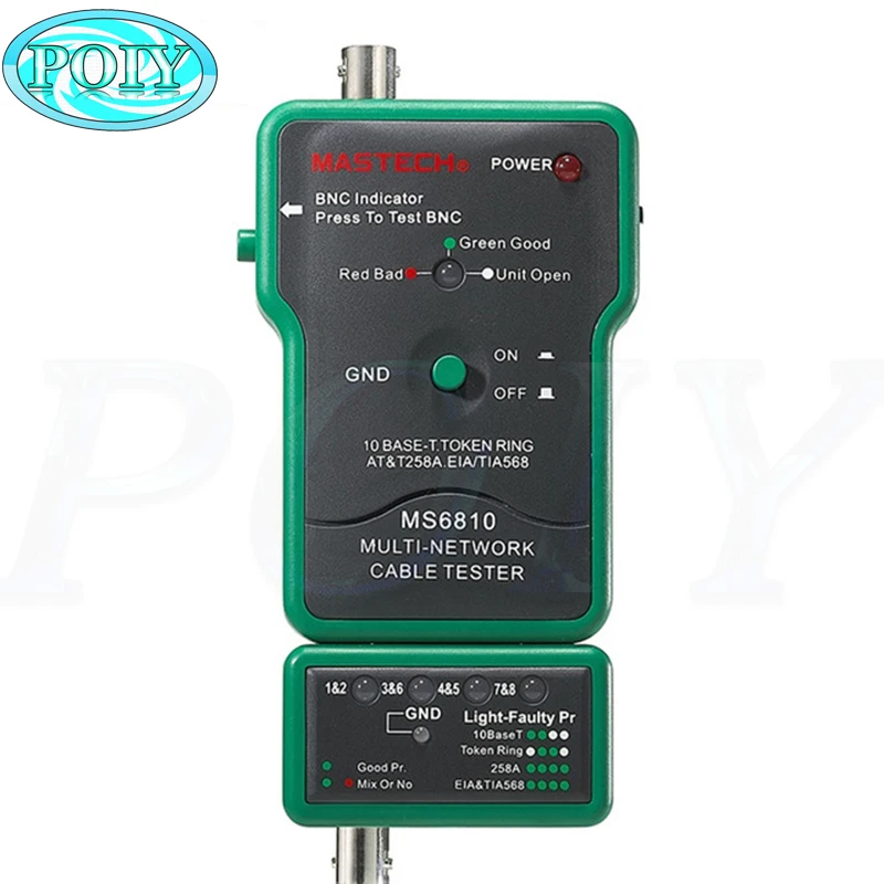 Hot Coaxial Cable BNC Network Wire Line Tester Detector Tracker MASTECH MS6810 Popular hot
Hot Coaxial Cable BNC Network Wire Line Tester Detector Tracker MASTECH MS6810 Popular hot