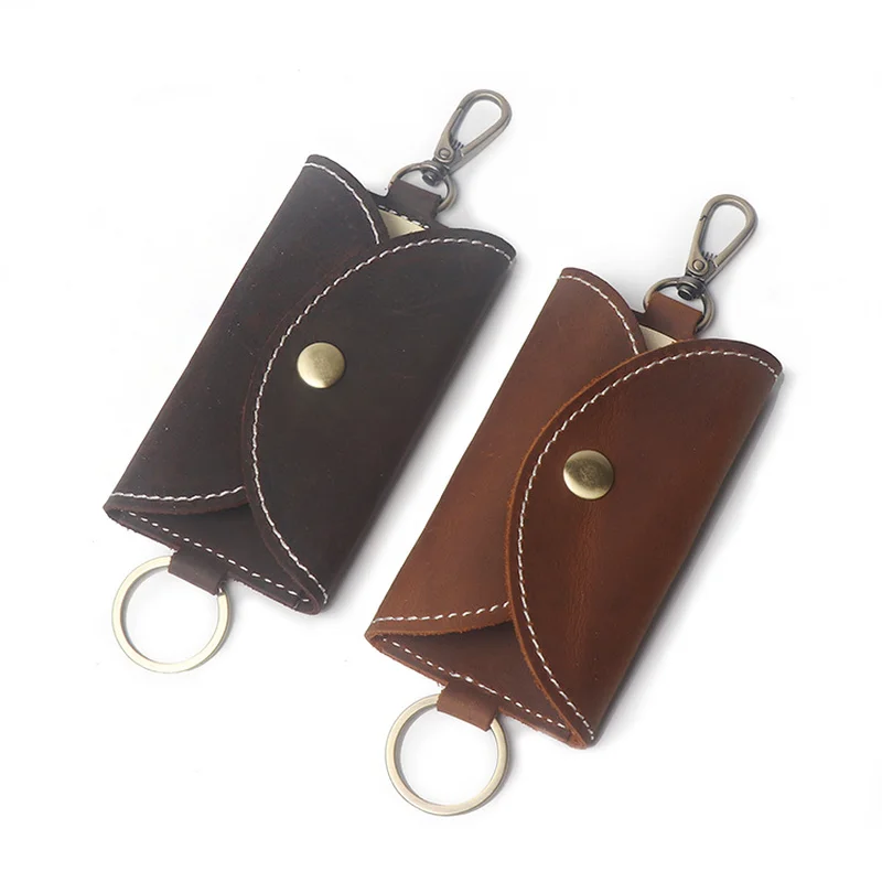 New First Layer Leather Men's Key Bag Handmade Crazy Horse Skin Large Capacity Car Keychain Wallte
New First Layer Leather Men's Key Bag Handmade Crazy Horse Skin Large Capacity Car Keychain Wallte